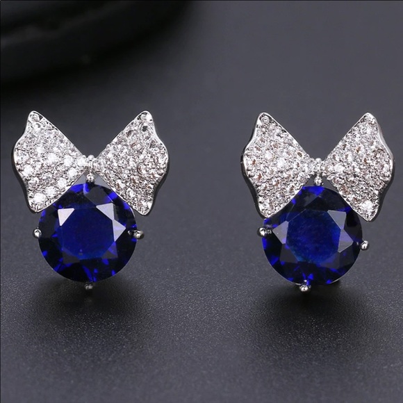 Jewelry - *JUST IN* BLUE BowKnot Stud Earrings